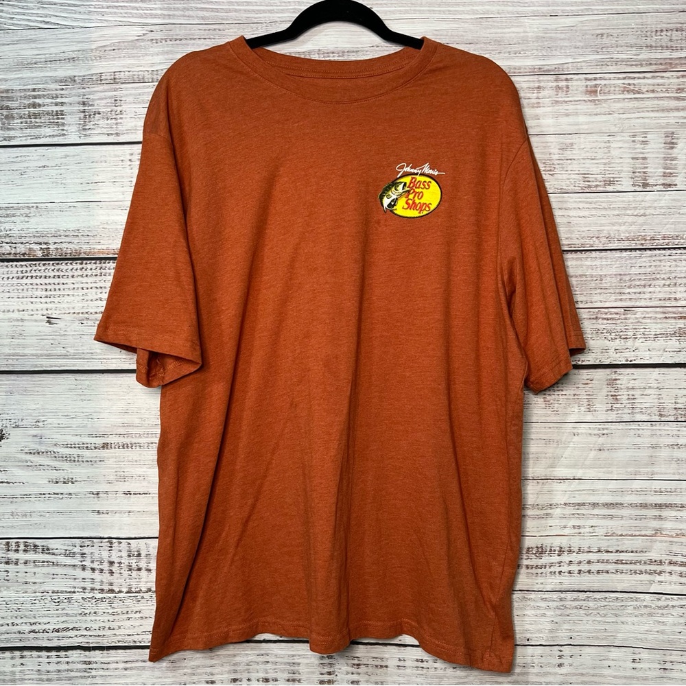 Johnny Morris‎ Bass Pro Shop XL T Shirt Orange Big Logo